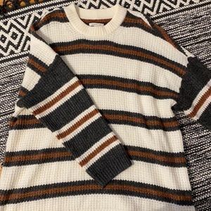 American Eagle Oversized Waffle Sweater Large